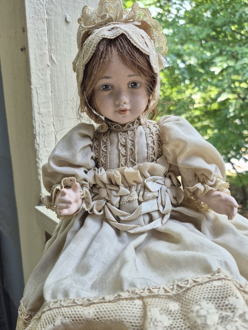 Vintage Victorian Porcelain Doll From Italy